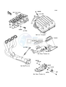 NINJA ZX-6R ZX600R9F FR GB XX (EU ME A(FRICA) drawing Fuel Injection