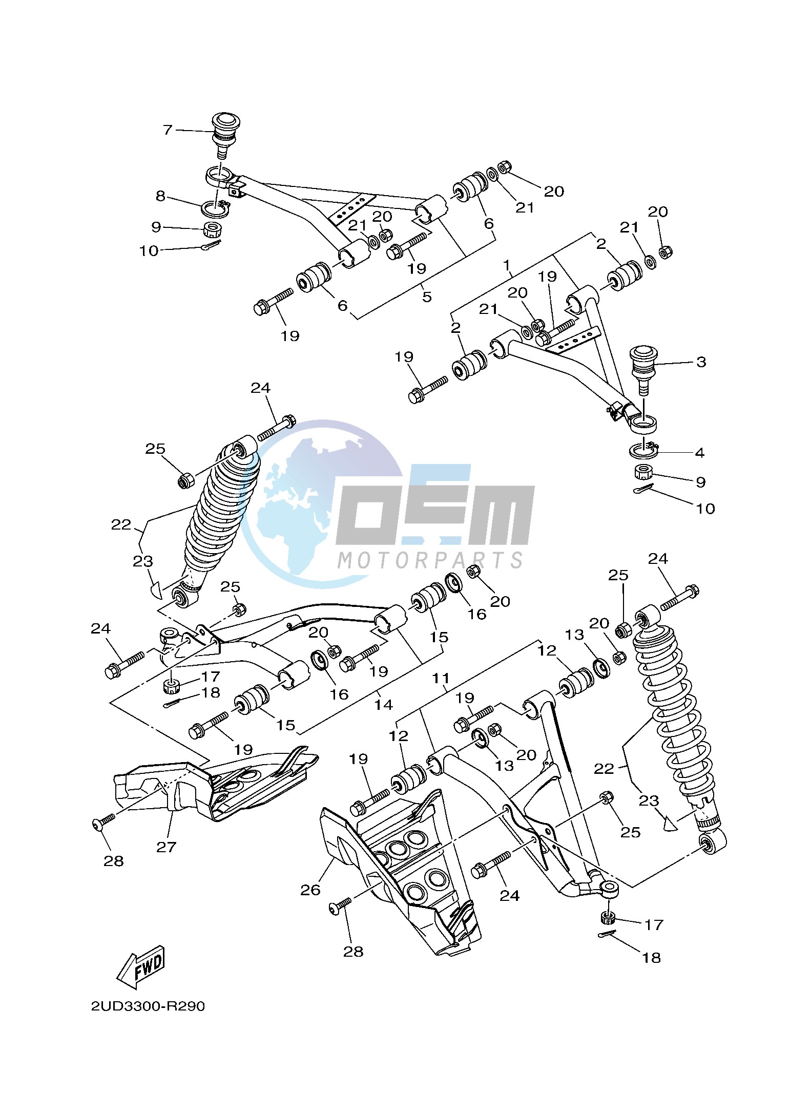 FRONT SUSPENSION & WHEEL