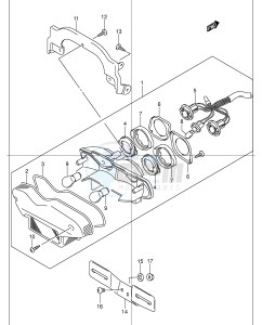 GSF1200 (E2) Bandit drawing TAIL LAMP