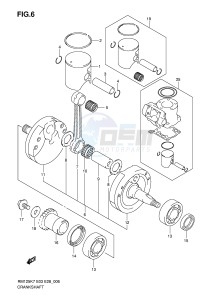 RM125 (E3-E28) drawing CRANKSHAFT