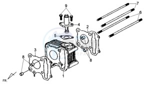 ORBIT II 50 drawing CYLINDER / GASKETS