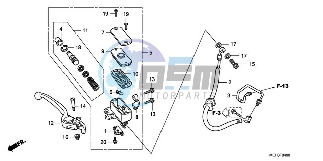 FRONT BRAKE MASTER CYLINDER