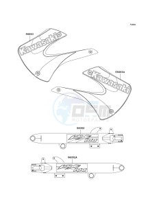 KX 100 D [KX100] (D1-D5) [KX100] drawing DECALS-- D1- -