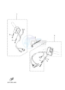 XT1200Z (23PF 23PG) drawing HANDLE SWITCH & LEVER