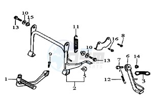 ATTILA - 125 cc drawing STAND