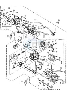 YZF R 750 drawing CARBURETOR