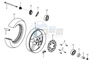 HD 200 drawing FRONT WHEEL / BRAKE DISC