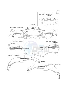 KVF 650 E [BRUTE FORCE 650 4X4 HARDWOODS GREEN HD] (E6F-E9F) E6F drawing DECALS