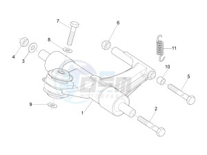 LXV 150 4T 3V IE NOABS E3 (APAC) drawing Swinging arm