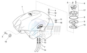 Breva IE 750 drawing Fuel tank