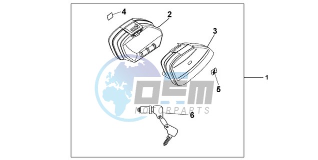 NARROW PANNIER SET