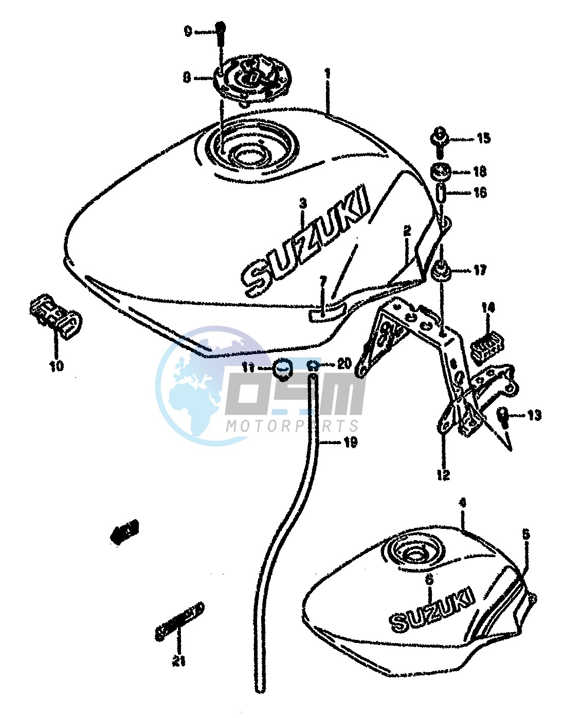 FUEL TANK (MODEL K L)