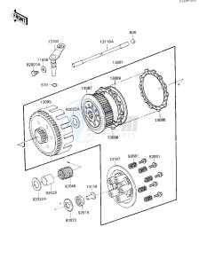 KXT 250 A [TECATE] (A1) [TECATE] drawing CLUTCH -- 84 A1- -