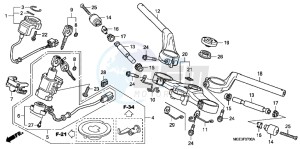 VFR1200FB drawing HANDLE PIPE/ TOP BRIDGE