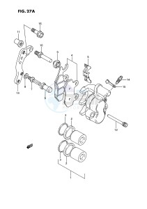 RM250 (E2) drawing FRONT CALIPER (MODEL S)