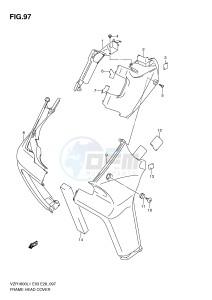 VZR1800 (E3) INTRUDER drawing FRAME HEAD COVER (VZR1800ZL1 E28)