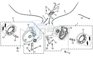 Quasar 180 drawing Front brake