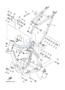 YZ250 (1SST) drawing FRAME