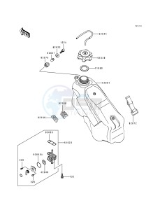 KX 125 K [KX125] (K) [KX125] drawing FUEL TANK