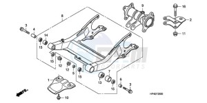 TRX420TMA Australia - (U / 2WD) drawing SWINGARM