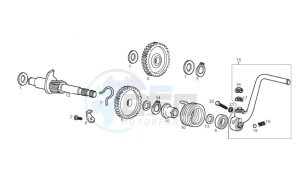 SMT 50 drawing Kick-start shaft