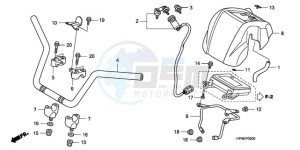 TRX420FEA Europe Direct - (ED / 4WD) drawing HANDLE PIPE