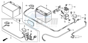 CB1300S CB1300SUPER FOUR drawing BATTERY