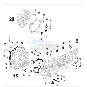 FIGHT 3 A 4T LE MANS drawing CRANKCASE