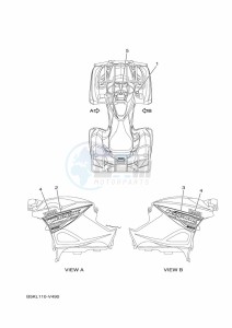 YFM700FWBD KODIAK 700 EPS (B5KJ) drawing GRAPHICS