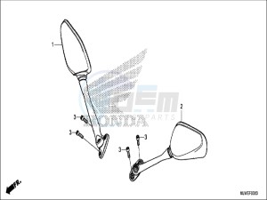 CBR500RAH CBR500R ED drawing MIRROR