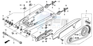 CBF1000S drawing SWINGARM