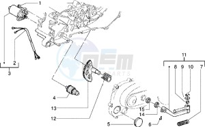 storm 50 drawing Starting motor-starter lever