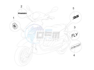 Fly 50 4t (NSE1000U03) drawing Plates - Emblems