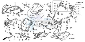 CB1300S9 Australia - (U / BCT MME TWO TY2) drawing FR. COWL/SIDE COWL/WINDSC REEN