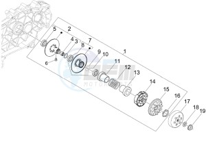 GTS 300 ie ABS (APAC) drawing Driven pulley