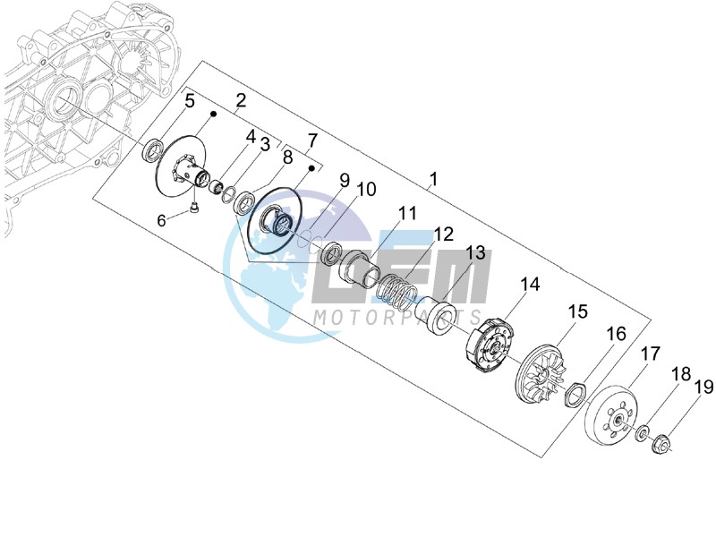 Driven pulley