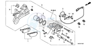 CB600FA39 Spain - (SP / ABS ST 25K) drawing REAR BRAKE CALIPER (CB600FA/FA3)