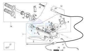 RX-SX 125 2008-2010 drawing RH controls