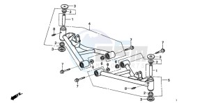 TRX90 SPORTRAX90 drawing FRONT ARM