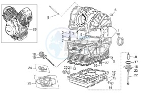 V7 Racer 750 drawing Crank-case