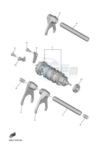 YZF-R6 YZFR6HC 600 YZF-R6 (BN61 BN62) drawing SHIFT CAM & FORK