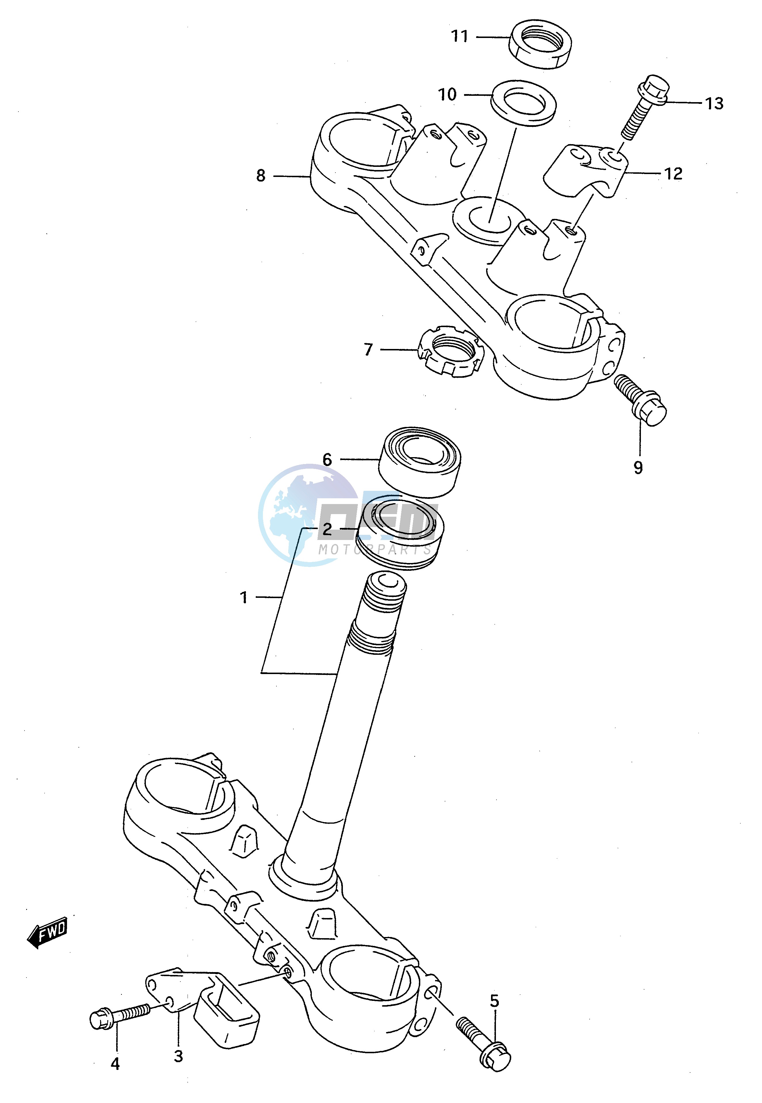 STEERING STEM (MODEL N)