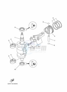 FT9-9LE drawing CRANKSHAFT--PISTON