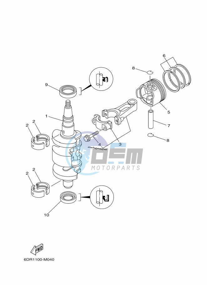 CRANKSHAFT--PISTON