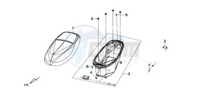 SYMMETRY 45KMH 50 drawing HELMET BOX