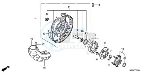 VT750CA9 Korea - (KO / ST) drawing REAR WHEEL