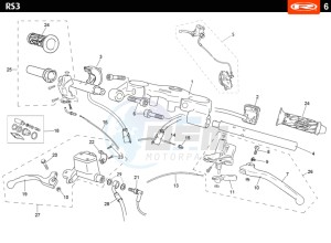 RS3-50-WHITE drawing HANDLEBAR - CONTROLS