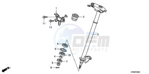 TRX700XX9 Australia - (U) drawing STEERING SHAFT