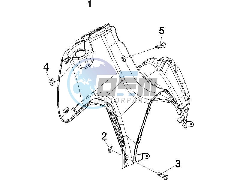 Front glove-box - Knee-guard panel