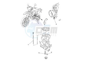 WR F 250 drawing CARBURETOR EURO KIT